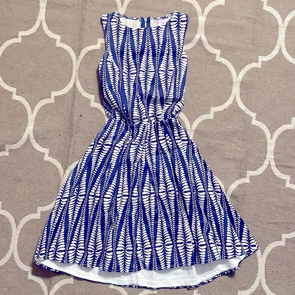 Blue Textile Dress